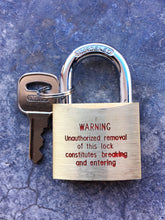 Load image into Gallery viewer, ABUS Economy Brass Padlock 55/40, 1-9/16" wide, keyed alike, Warning imprinted